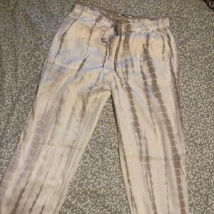 C & C California lyocel tan/cream joggers